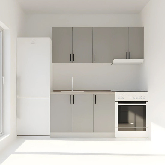 Κουζίνα Modest Set 21 Γκρι