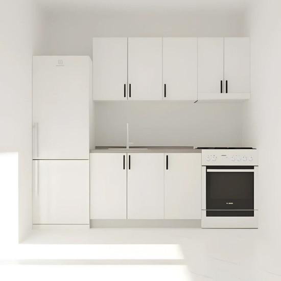 Κουζίνα Modest Set 21 Λευκή Κουζίνα Modest Set 21 Λευκή