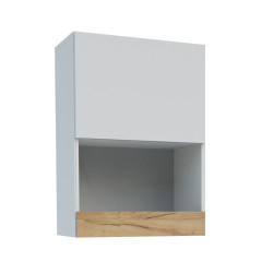 Κρεμαστό Ντουλάπι Morocco Λευκό-Χρυσό Δρυς