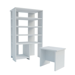 Παπουτσοθήκη Bradley Λευκό