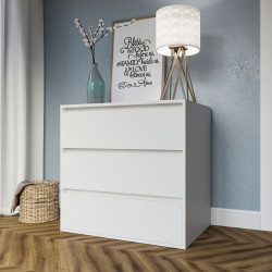 Συρταριέρα Idea 80x76 Λευκό