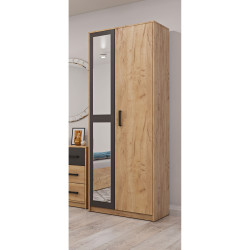 Ντουλάπα Viva Χρυσό Δρυς-Γραφίτης