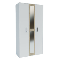 Ντουλάπα Viva 2D Λευκό-Σονόμα