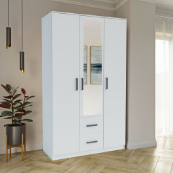 Ντουλάπα Simple 3D2D Λευκή