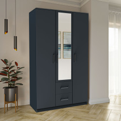 Ντουλάπα Simple 3D2D Γραφίτης