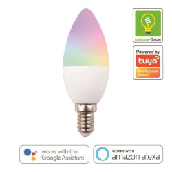 Λάμπα LED SMART WIFI 6W Ε14 RGBW 220-240V Λάμπα LED SMART WIFI 6W Ε14 RGBW 220-240V