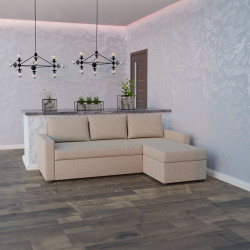 Γωνιακός Καναπές Concept Μπεζ