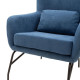 Armchair Rimbo  fabric in blue color 66x81x102cm **