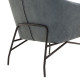 Armchair Rimbo  fabric in grey color 66x81x102cm **