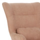 Armchair Rimbo  rotten apple velvet fabric-black leg 66x81x102cm **