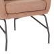 Armchair Rimbo  rotten apple velvet fabric-black leg 66x81x102cm **