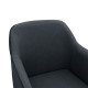 Πολυθρόνα Safira PU ύφασμα μαύρο-φυσικό 57x58x84εκ **