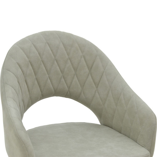 Πολυθρόνα Macie ύφασμα antique γκρι-μαύρο 58x50x85εκ **