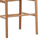Σκαμπό μπαρ Wishbone rubberwood-σχοινί σε φυσική απόχρωση 55x49x108εκκ **