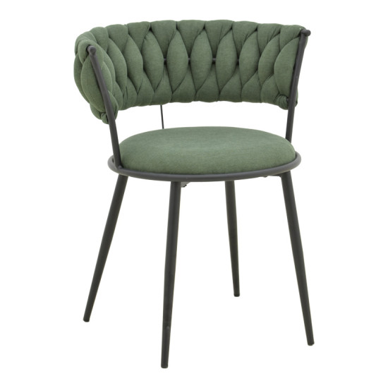 Πολυθρόνα Alkia I ύφασμα σε χακί απόχρωση- πόδι μαύρο μέταλλο 57x58.5x72εκ - 2τμχ. ** Πολυθρόνα Alkia I ύφασμα σε χακί απόχρωση- πόδι μαύρο μέταλλο 57x58.5x72εκ - 2τμχ. **