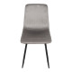 Καρέκλα Grato ύφασμα γκρι-πόδι μαύρο μεταλλικό 45.5x53.5x88.5εκ - 4τμχ. ** Καρέκλα Grato ύφασμα γκρι-πόδι μαύρο μεταλλικό 45.5x53.5x88.5εκ - 4τμχ. **
