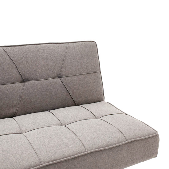 Καναπές-κρεβάτι Travis 3θέσιος ύφασμα γκρι 175x83x74εκ **