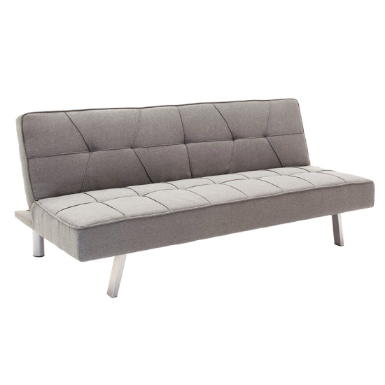 Καναπές-κρεβάτι Travis 3θέσιος ύφασμα γκρι 175x83x74εκ **