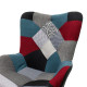 Πολυθρόνα Kido υφασμάτινη χρώμα patchwork **