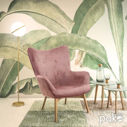 Πολυθρόνα Kido βελούδο χρώμα σάπιο μήλο ** Πολυθρόνα Kido βελούδο χρώμα σάπιο μήλο **