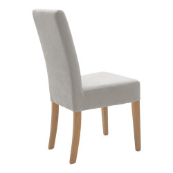 Καρέκλα Ditta ύφασμα γκρι-πόδι sonoma 44x56x96εκ - 2τμχ. ** Καρέκλα Ditta ύφασμα γκρι-πόδι sonoma 44x56x96εκ - 2τμχ. **