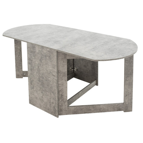 Τραπέζι Nadine πολυμορφικό-επεκτεινόμενο χρώμα γκρι antique 160x80x76.5εκ