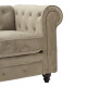 Kαναπές διθέσιος Incredible τύπου Chesterfield βελούδο μπεζ 160x84x67εκ **