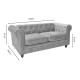 Kαναπές διθέσιος Incredible τύπου Chesterfield βελούδο μπεζ 160x84x67εκ **