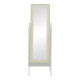 Καθρέπτης Malone Inart mdf σε λευκή αντικέ απόχρωση 55x50x160εκ **