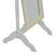 Καθρέπτης Malone Inart mdf σε λευκή αντικέ απόχρωση 55x50x160εκ **