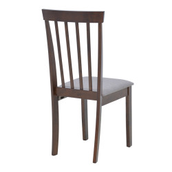 Καρέκλα Houston rubberwood σε καρυδί απόχρωση 40x49x94εκ - 2τμχ. **