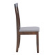 Καρέκλα Houston rubberwood σε καρυδί απόχρωση 40x49x94εκ - 2τμχ. **