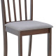 Καρέκλα Houston rubberwood σε καρυδί απόχρωση 40x49x94εκ - 2τμχ. **