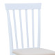Καρέκλα Houston rubberwood σε λευκή απόχρωση 40x49x94εκ - 2τμχ. **