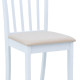 Καρέκλα Houston rubberwood σε λευκή απόχρωση 40x49x94εκ - 2τμχ. **