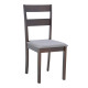 Καρέκλα Dallan rubberwood σε καρυδί απόχρωση 40x47.5x89εκ - 2τμχ. **