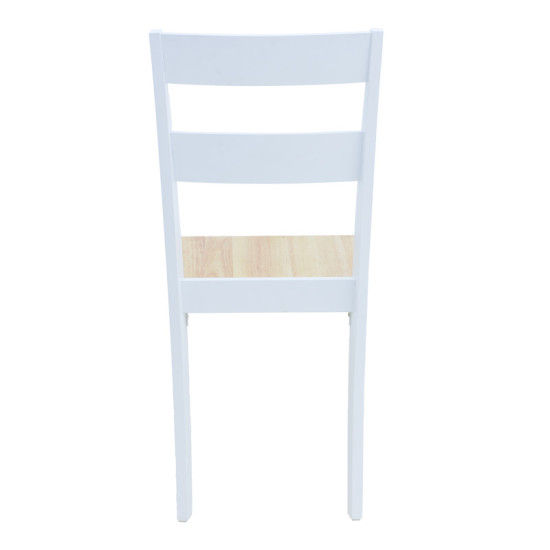 Καρέκλα York σε λευκή-φυσική απόχρωση 39.5x47.5x89εκ - 2τμχ. ** Καρέκλα York σε λευκή-φυσική απόχρωση 39.5x47.5x89εκ - 2τμχ. **