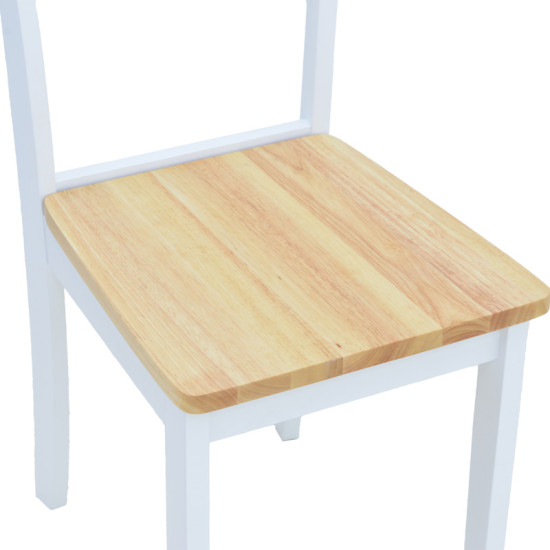 Καρέκλα York σε λευκή-φυσική απόχρωση 39.5x47.5x89εκ - 2τμχ. ** Καρέκλα York σε λευκή-φυσική απόχρωση 39.5x47.5x89εκ - 2τμχ. **