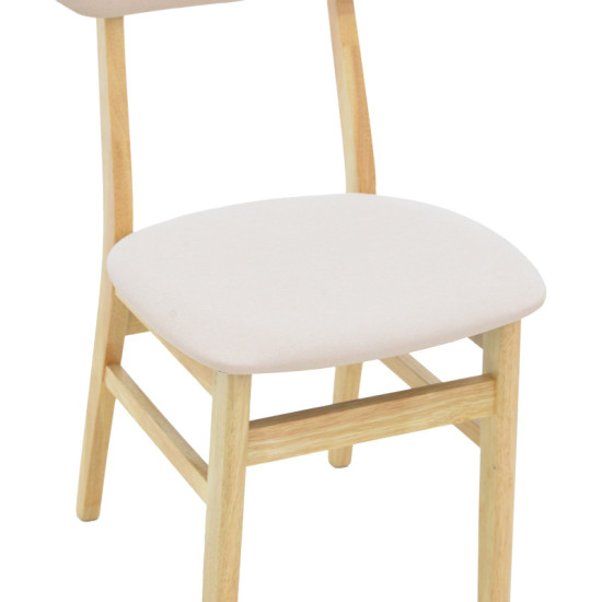 Καρέκλα Gaborn  σε φυσικό-μπεζ απόχρωση 47x47x81,5εκ - 2τμχ. ** Καρέκλα Gaborn  σε φυσικό-μπεζ απόχρωση 47x47x81,5εκ - 2τμχ. **