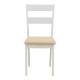 Καρέκλα Dallan rubberwood λευκό 40x47.5x89εκ - 2τμχ. **