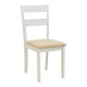 Καρέκλα Dallan rubberwood λευκό 40x47.5x89εκ - 2τμχ. **
