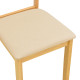 Καρέκλα Dallan rubberwood σε φυσική απόχρωση 40x47.5x89εκ - 2τμχ. **