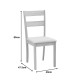 Καρέκλα Dallan rubberwood σε φυσική απόχρωση 40x47.5x89εκ - 2τμχ. **