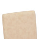 Καρέκλα Zeben εκρού ύφασμα με καρυδί rubberwood 43,5x55,5x93,5εκ - 2τμχ. **