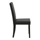 Καρέκλα Zeben μαύρο PU με πόδι μαύρο rubberwood 43,5x55,5x93,5εκ - 2τμχ. **