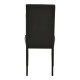 Καρέκλα Zeben μαύρο PU με πόδι μαύρο rubberwood 43,5x55,5x93,5εκ - 2τμχ. **