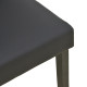 Καρέκλα Zeben μαύρο PU με πόδι μαύρο rubberwood 43,5x55,5x93,5εκ - 2τμχ. **