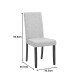 Καρέκλα Zeben μαύρο PU με πόδι μαύρο rubberwood 43,5x55,5x93,5εκ - 2τμχ. **