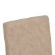 Καρέκλα Zeben μπεζ ύφασμα με πόδι μαύρο rubberwood 43,5x55,5x93,5εκ - 2τμχ. **