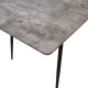 Τραπέζι Shazam MDF επεκτεινόμενο χρώμα γκρι cement 120-160x80x76εκ